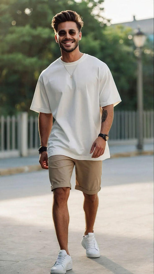 Premium Lavender Plain T-Shirt - Soft Color, Everyday Comfort white man t-shirt